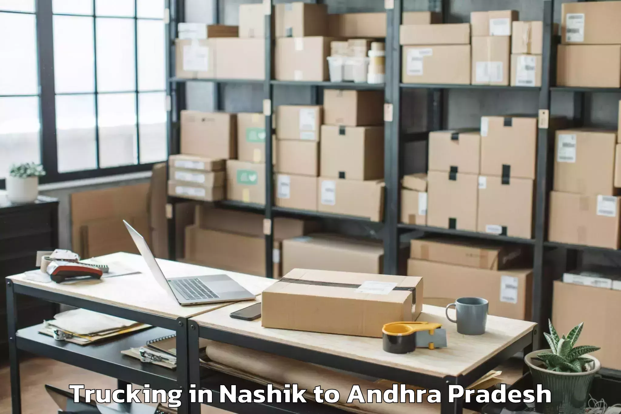 Reliable Nashik to Pedavegi Trucking